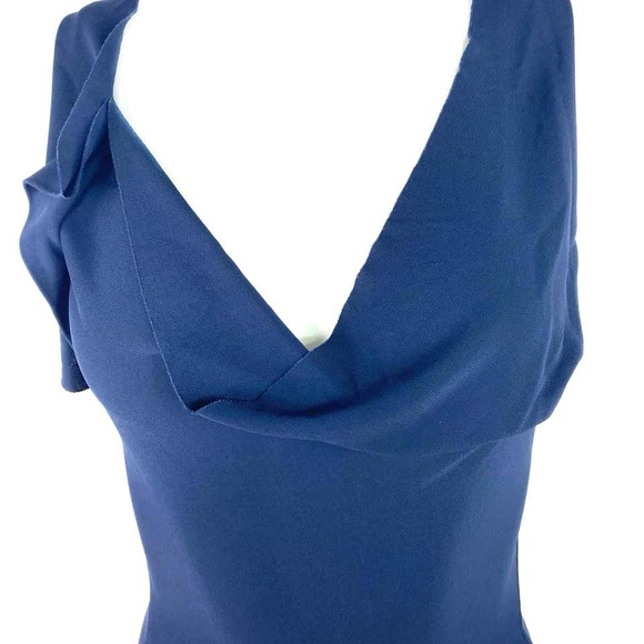 Roland Mouret Navy Midi Dress - Picture 3 of 8